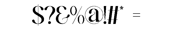 Brosen Font OTHER CHARS