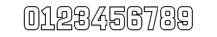 Brotesque Hollow Hollow Font OTHER CHARS