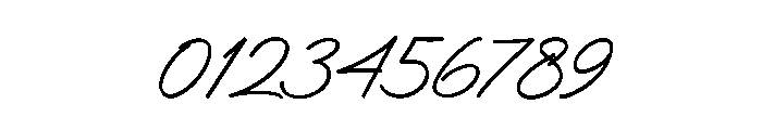 Brother Signature Font OTHER CHARS