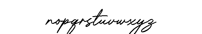 Brother Signature Font LOWERCASE