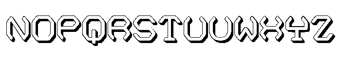 Broughts 3D Regular Font UPPERCASE