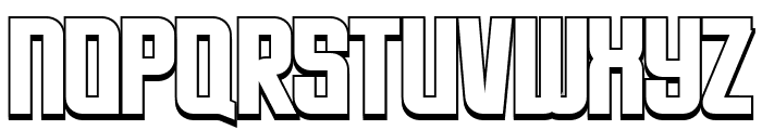 Brovic Regular Extrude Font UPPERCASE