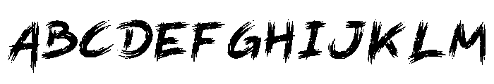 Browcolly Regular Font UPPERCASE