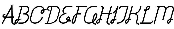 Brownice Italic Font UPPERCASE