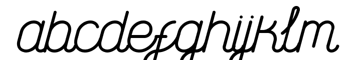 Brownice Italic Font LOWERCASE