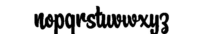 Brownie Fox ikiiko.com Font LOWERCASE