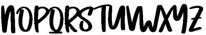 Bruney Font UPPERCASE