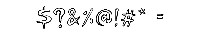 Brunine Regular Font OTHER CHARS