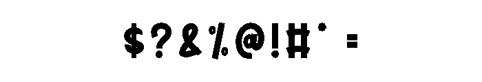 Brush Center Font OTHER CHARS
