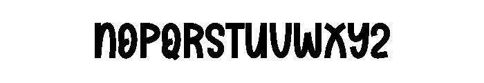 Brush Center Font UPPERCASE
