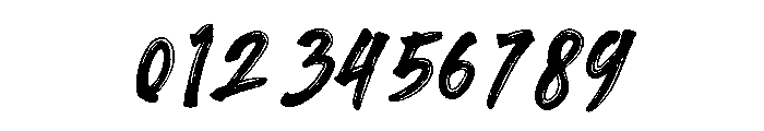 Brush Heats Font OTHER CHARS