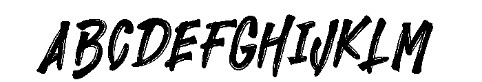 Brush Heats Font UPPERCASE