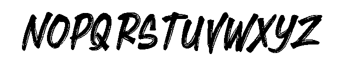 Brush Heats Font UPPERCASE