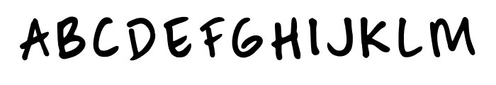 Brush Marker Regular Font UPPERCASE