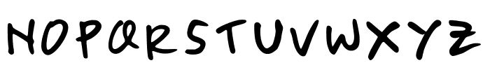 Brush Marker Regular Font UPPERCASE