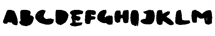 Brush Pen XL Font UPPERCASE