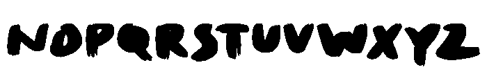 Brush Pen XL Font UPPERCASE