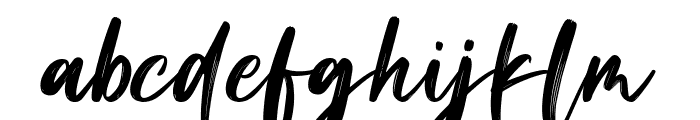 Brush Signature Font LOWERCASE