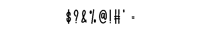 Brush Texture Font OTHER CHARS