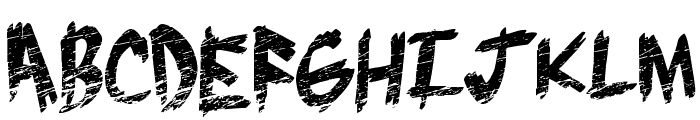 BrushGrunge Font LOWERCASE