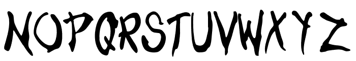 BrushHour-Regular Font UPPERCASE