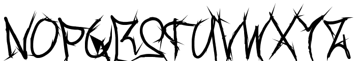 Brush_Of_Anarchy Bold Font LOWERCASE