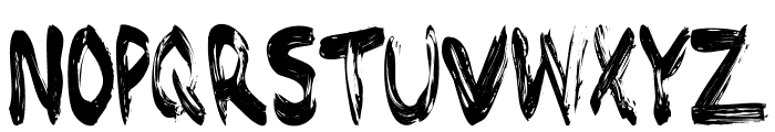 Brushed Font LOWERCASE