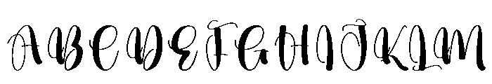 Brushes1 Font UPPERCASE
