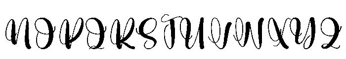Brushes1 Font UPPERCASE