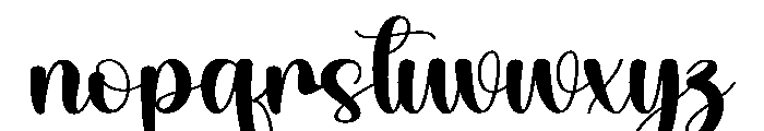 Brushes1 Font LOWERCASE