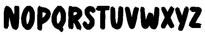 Brushing Regular Font UPPERCASE