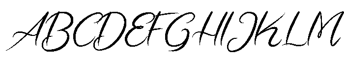 Brushline Font UPPERCASE