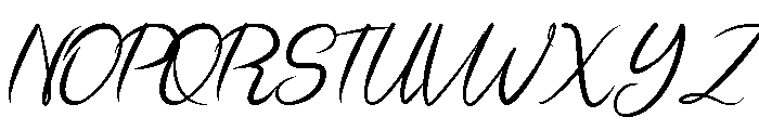 Brushline Font UPPERCASE