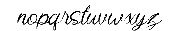 Brushline Font LOWERCASE