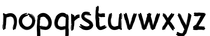 Brushy Cre Font LOWERCASE