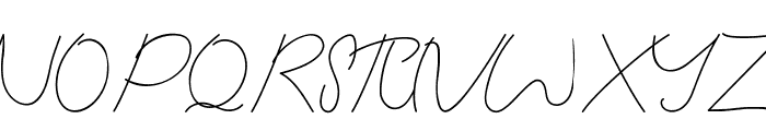 Brusly Name Demo Signature Font UPPERCASE