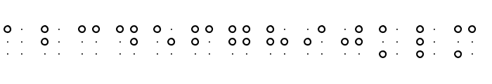 braille grid hc Font LOWERCASE