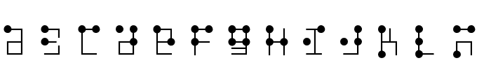 braille latin hc Font LOWERCASE