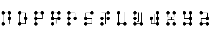 braille latin hc Font LOWERCASE