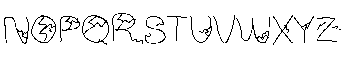 brokenPieces Font UPPERCASE