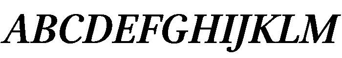 Brill Bold Italic Font UPPERCASE