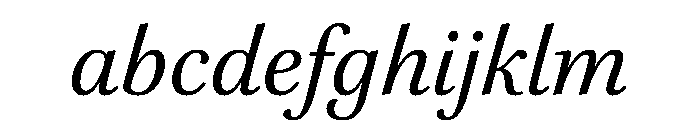 Brill Italic FONT