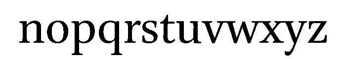 Brill Roman Font LOWERCASE