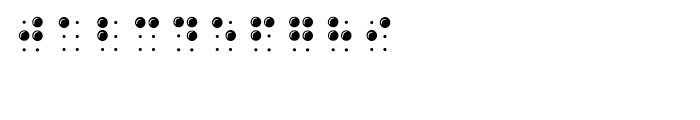 Braille Alphabet DS Braille Alphabet Font OTHER CHARS