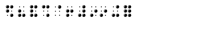 Braille Alphabet DS Braille Alphabet Font OTHER CHARS