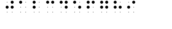 Braille EF Grid Font OTHER CHARS