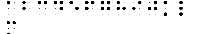 Braille EF Grid Font UPPERCASE