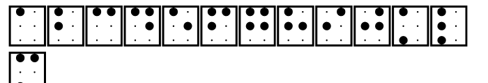 Braille EF Square Font UPPERCASE