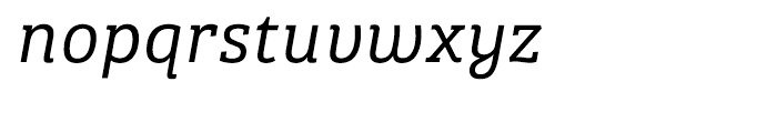 Bree Serif Light Italic Font LOWERCASE