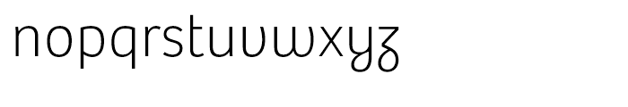 Bree Thin Font LOWERCASE